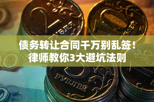 武汉债务转让合同千万别乱签！律师教你3大避坑法则